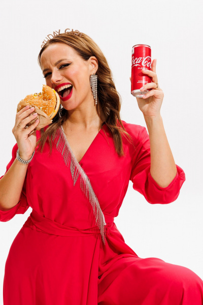 Платье нарядное из блузочной ткани с бахромой Anastasia 1113 коралл - фото 11