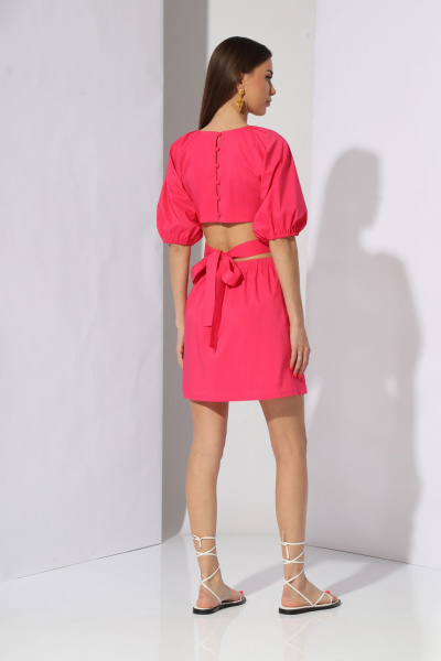 Летнее платье из хлопковой ткани с кулиской N.O.W. 1285 - фото 2