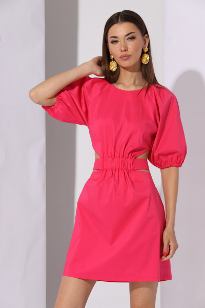 Летнее платье из хлопковой ткани с кулиской N.O.W. 1285 - фото 3