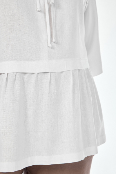 Летняя белая блуза с кружевными вставками Jurimex 3111 - фото 6