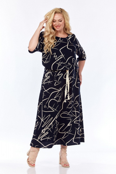 Летний комплект из вискозы и текстиля с платьем и блузой Jurimex 3122 - фото 8