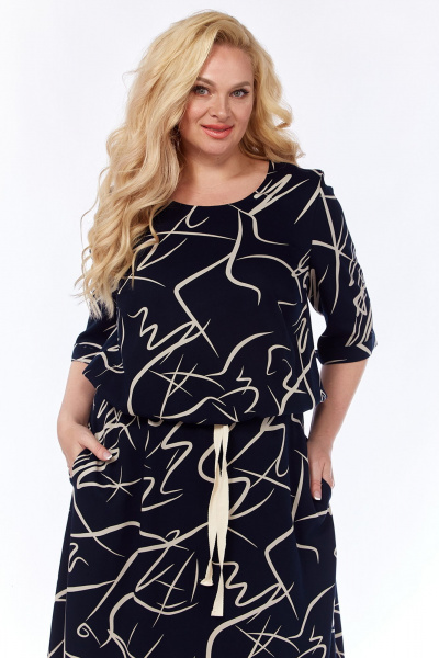 Летний комплект из вискозы и текстиля с платьем и блузой Jurimex 3122 - фото 3