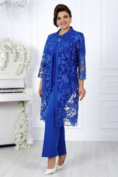 Брюки, джемпер, кардиган Ninele 5971 василек - фото 8