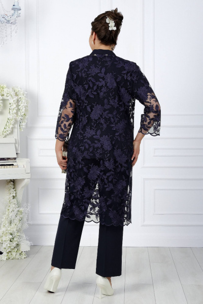 Брюки, джемпер, кардиган Ninele 5971 темно-синий - фото 2