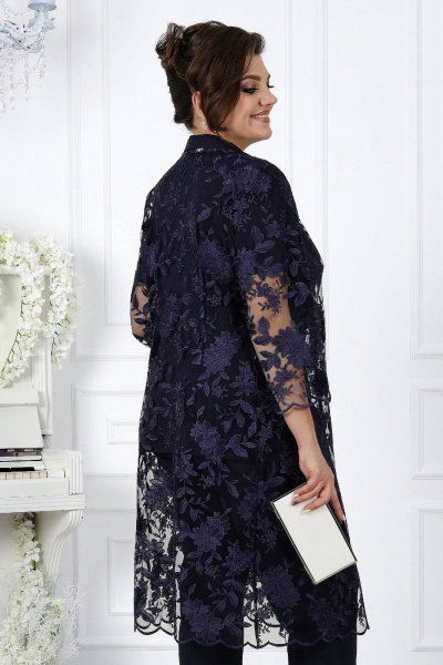 Брюки, джемпер, кардиган Ninele 5971 темно-синий - фото 4