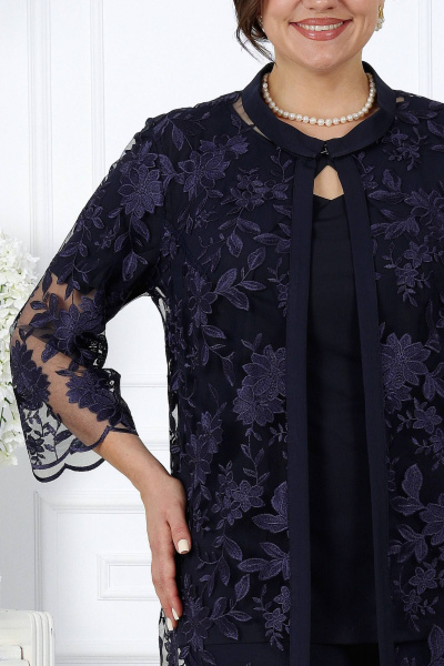 Брюки, джемпер, кардиган Ninele 5971 темно-синий - фото 5