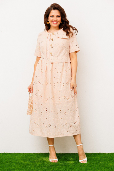 Платье Romanovich Style 1-1951 бежевый - фото 1