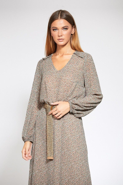 Платье, ремень EOLA 1901 олива - фото 2