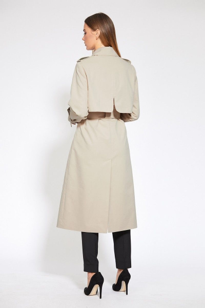 Плащ EOLA 1871 бежевый - фото 6