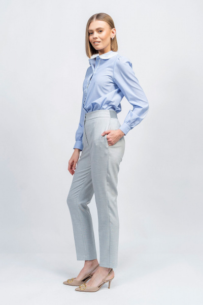 Блуза и брюки в стиле кэжуал из текстиля и хлопка Noche mio 5.504-1 ravi - фото 4