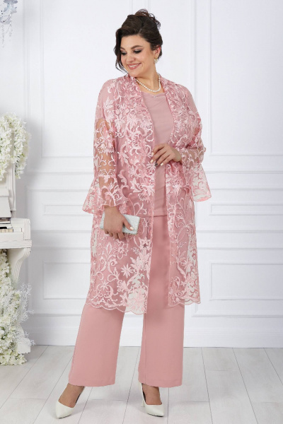 Брюки, кардиган, майка Ninele 5989 розовый - фото 14