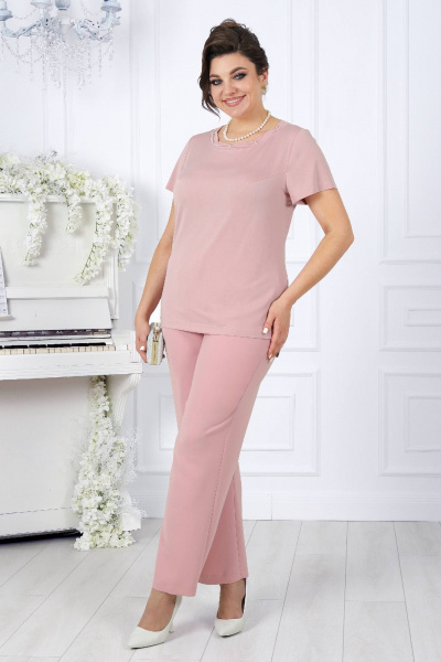 Брюки, кардиган, майка Ninele 5989 розовый - фото 10