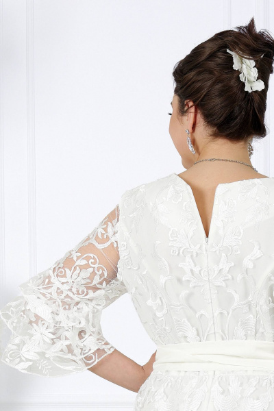 Платье Ninele 7436 белый - фото 6