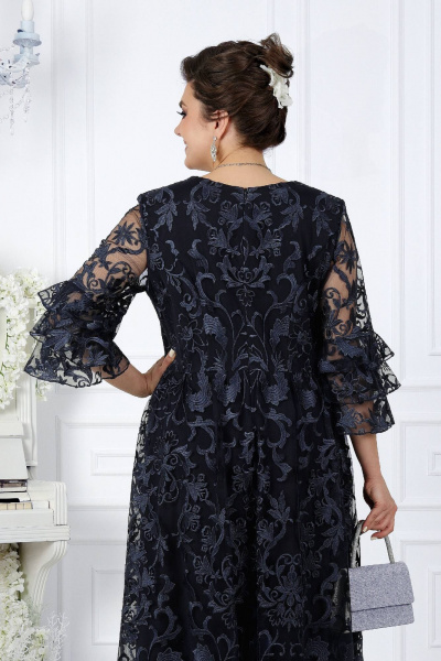 Платье Ninele 7436 темно-синий - фото 14