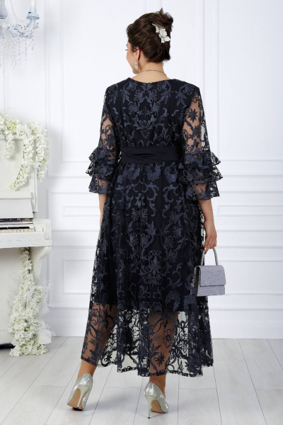 Платье Ninele 7436 темно-синий - фото 6