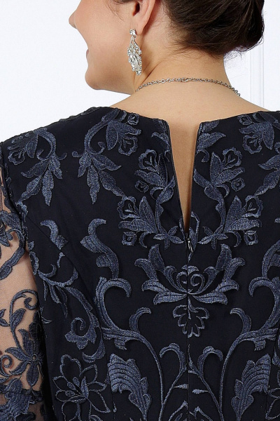 Платье Ninele 7436 темно-синий - фото 4