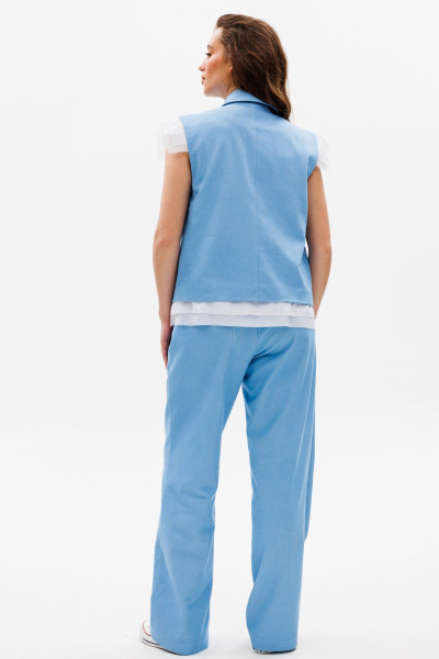 Жилет NikVa 523-1 голубой - фото 2