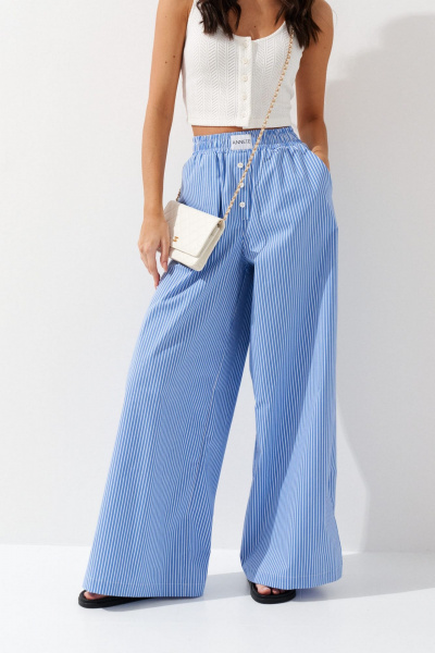 Круглогодичные текстильные брюки со шлёцами ANNETE A1220 - фото 3