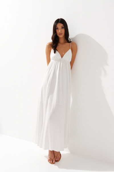 Платье с принтом на бретелях, кабриолето, комфортное ANNETE A3555 - фото 1