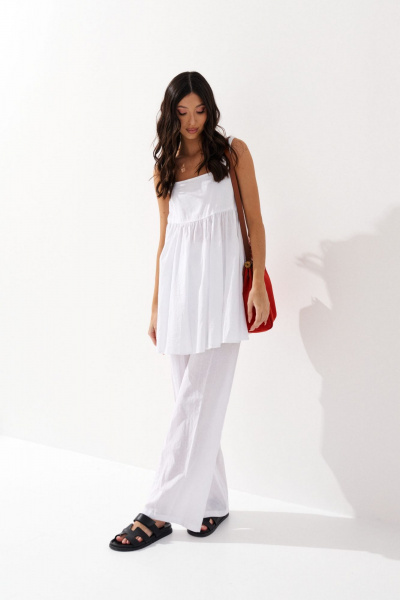 Летний комплект брюки и туника из легкого текстиля ANNETE A4141 - фото 1