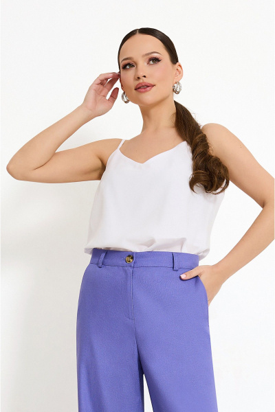 Брюки, жакет, топ Lissana 4885 фиолетовый_оттенок - фото 9