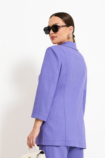 Брюки, жакет, топ Lissana 4885 фиолетовый_оттенок - фото 2