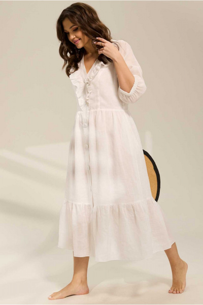 Платье Mislana 1100 молочный - фото 9