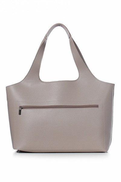 Летняя сумка из экокожи, бежевая, с карманами и ручками Galanteya 51323.24с296к45 бежевый_св. - фото 2