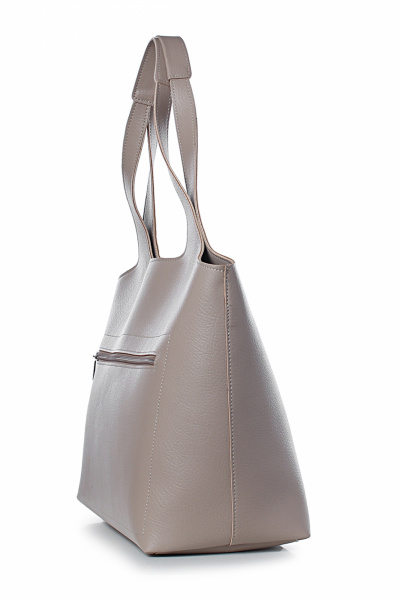 Летняя сумка из экокожи, бежевая, с карманами и ручками Galanteya 51323.24с296к45 бежевый_св. - фото 3