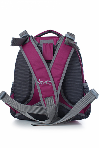 Рюкзак из текстиля фиолетовый круглый стиль на каждый день Galanteya 5424.24с251к45 сиреневый - фото 3