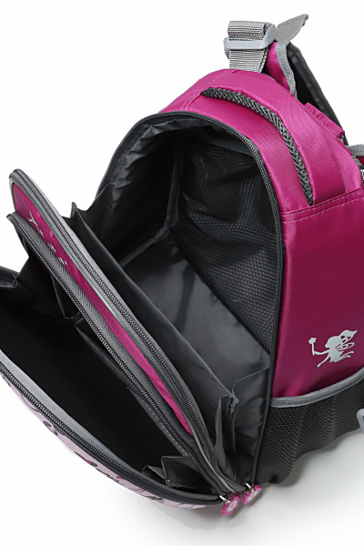 Рюкзак из текстиля фиолетовый круглый стиль на каждый день Galanteya 5424.24с251к45 сиреневый - фото 5