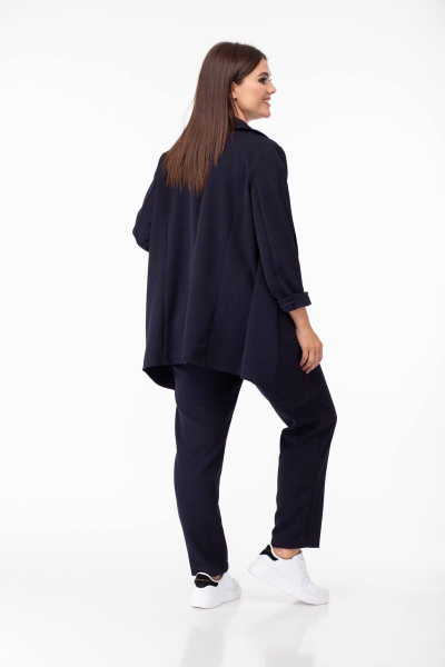 Брюки, жакет, топ ANASTASIA MAK 538 темно-синий - фото 2