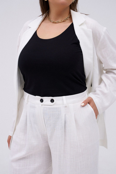 Брюки, жакет KaVaRi 8032 белый - фото 7