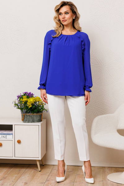 Блуза Мода Юрс 2694b василек - фото 2