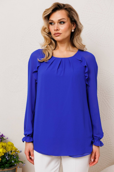Блуза Мода Юрс 2694b василек - фото 1