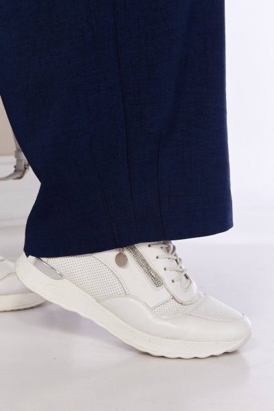 Блуза, брюки Shetti 4057 белый+синий - фото 8