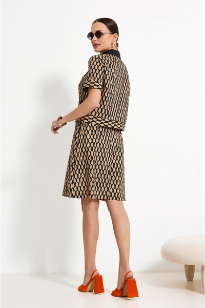 Костюм юбочный жакет и юбка с карманами на каждый день Lissana 4910 - фото 7