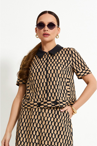 Костюм юбочный жакет и юбка с карманами на каждый день Lissana 4910 - фото 2