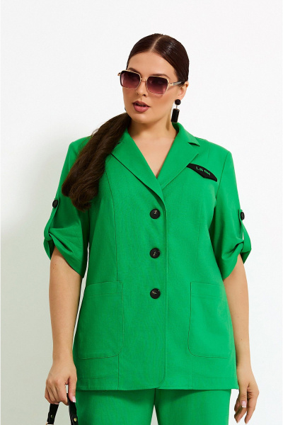 Брюки, жакет Lissana 4875 травяной - фото 6