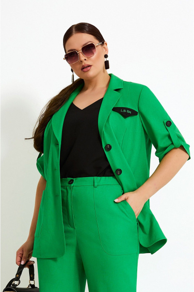 Брюки, жакет Lissana 4875 травяной - фото 2
