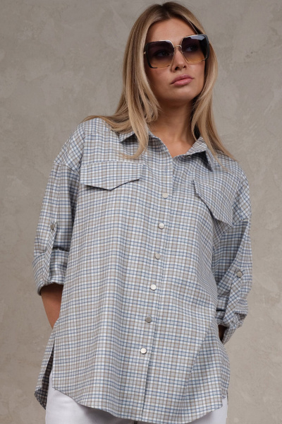 Рубашка свободного кроя с рукавом 3/4 для летних дней Avanti 1538 - фото 1