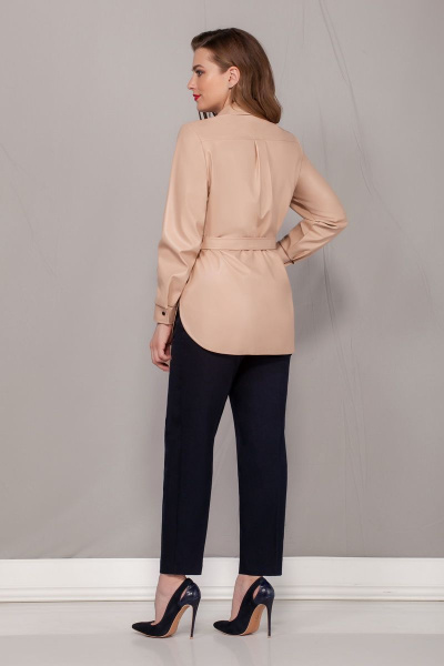 Рубашка Ивелта плюс 895 беж - фото 3