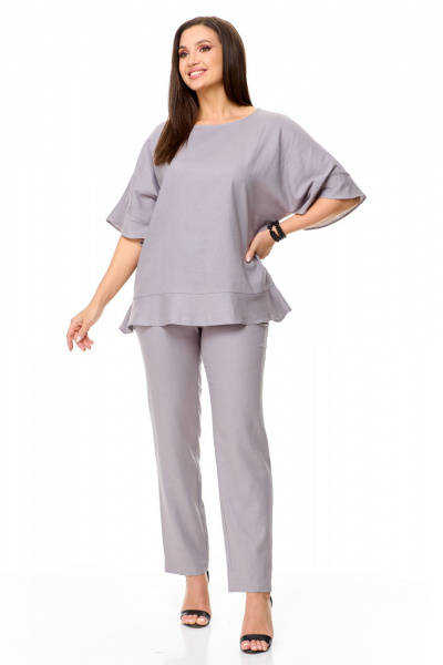 Блуза, брюки Abbi 5018 серый - фото 13