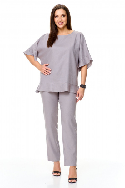 Блуза, брюки Abbi 5018 серый - фото 12