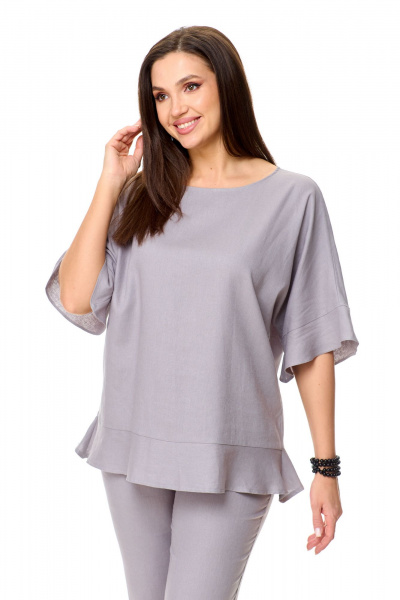 Блуза, брюки Abbi 5018 серый - фото 5