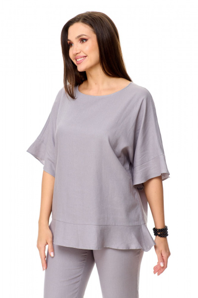 Блуза, брюки Abbi 5018 серый - фото 4