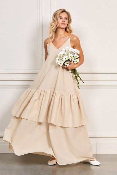 Сарафан Rivoli 7152.1 бежевый - фото 1