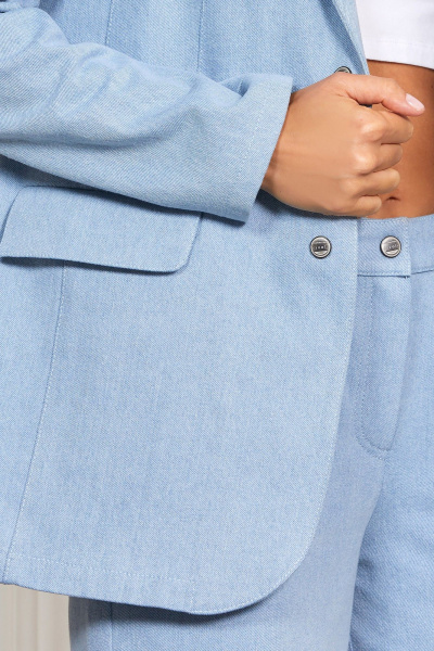 Брюки, жакет Rivoli 8060+5204 голубой - фото 3