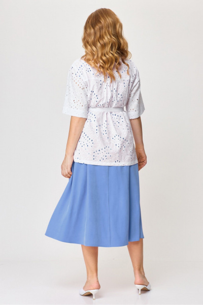 Блуза, платье Laikony L-491 голубой - фото 3