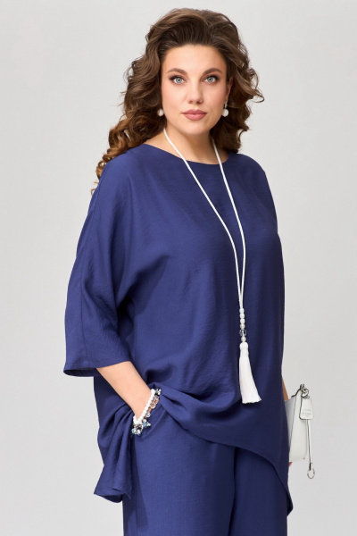 Блуза, брюки Fita 1083 черника - фото 3